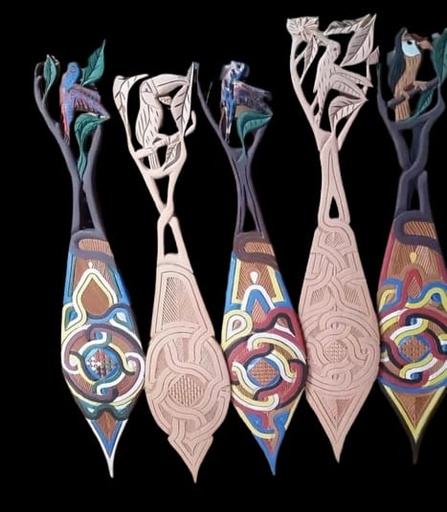 PAGAIE DE DECORATION COULEUR